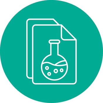 documento lineal circulo multicolor diseño icono vector