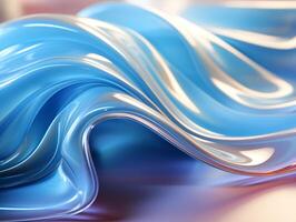 AI generated Modern colorful wave stripes pattern background photo