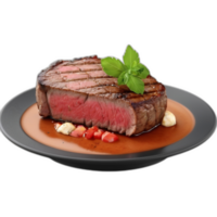 3d rendido saboroso grelhado carne filé bife png