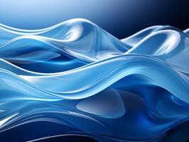 AI generated Modern colorful wave stripes pattern background photo