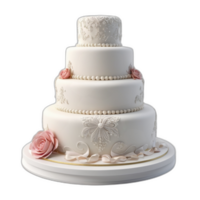 3d weergegeven smakelijk bruiloft fondant taart png