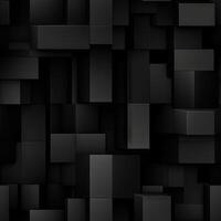 AI generated Dark black Geometric grid background Modern dark abstract texture seamless pattern photo