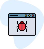 Web Bug Vector Icon