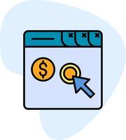 Pay Per Click Vector Icon