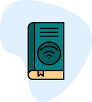 Wifi libro vector icono