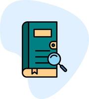 Search Book Vector Icon