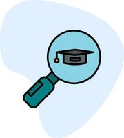 Search University Course Vector Icon