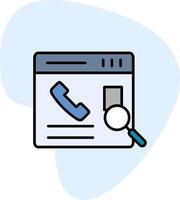 Contact Search Vector Icon