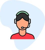 Customer Service Agent Vector Icon