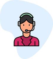 Customer Service Agent Vector Icon