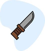 icono de vector de cuchillo