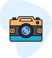 icono de vector de cámara de fotos