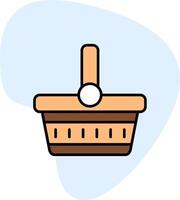 Picnic Basket Vector Icon