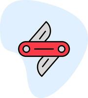 Swiss Knife Vector Icon