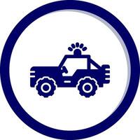 icono de vector de jeep militar