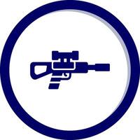 icono de vector de rifle de francotirador