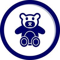 icono de vector de oso de peluche