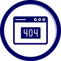 404 Error Vector Icon