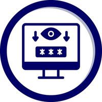 Computer Spyware Vector Icon