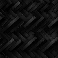 AI generated Dark black Geometric grid background Modern dark abstract texture seamless pattern photo