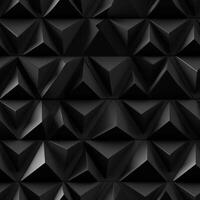 AI generated Dark black Geometric grid background Modern dark abstract texture seamless pattern photo