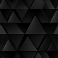 AI generated Dark black Geometric grid background Modern dark abstract texture seamless pattern photo