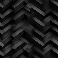 AI generated Dark black Geometric grid background Modern dark abstract texture seamless pattern photo