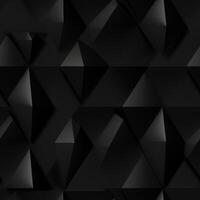 AI generated Dark black Geometric grid background Modern dark abstract texture seamless pattern photo