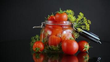 Naturel tomates avec épices préparé pour préservation video