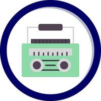 radio casete vector icono