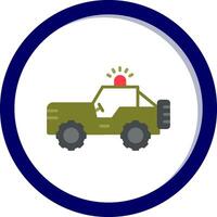 icono de vector de jeep militar