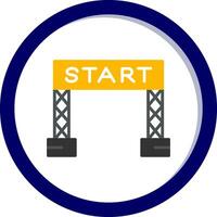 Start Line Vector Icon