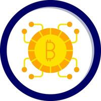 icono de vector de bitcoin