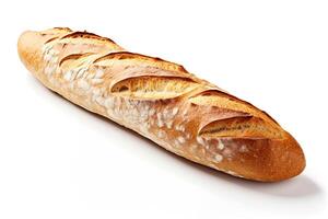 AI generated French bread close up photo