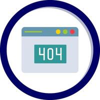 404 Error Vector Icon