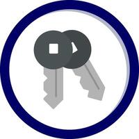 icono de vector de llaves