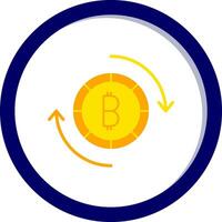 bitcoin intercambiar vector icono