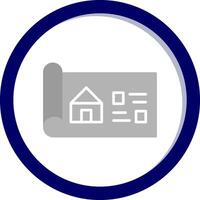 House Blueprint Vector Icon