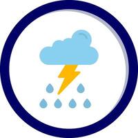 Thunder storm Vector Icon