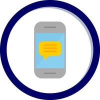 Phone Message Vector Icon