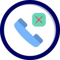 Call Rejected Vector Icon