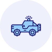 icono de vector de jeep militar