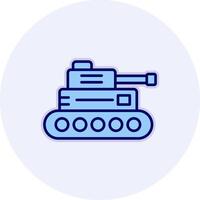 icono de vector de tanque militar