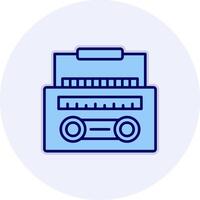 radio casete vector icono