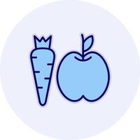 icono de vector de alimentos saludables