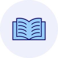 icono de vector de libro abierto