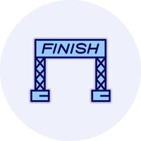 Finish Line Vector Icon