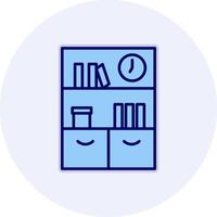 Bookshelf Vector Icon