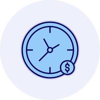 el tiempo es dinero vector icono