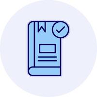 Book Check Mark Vector Icon